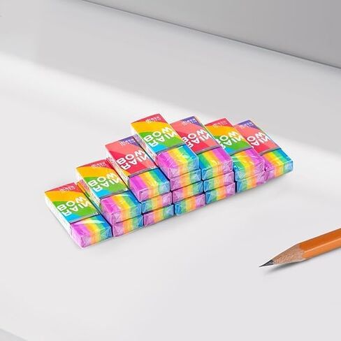 5-10PCS Rainbow Eraser, Large Rainbow Erasers Bulk for Kids, Pencil Erasers for Home Rewards, School Supplies and Gift Filling (10PC) in Saudi Arabia