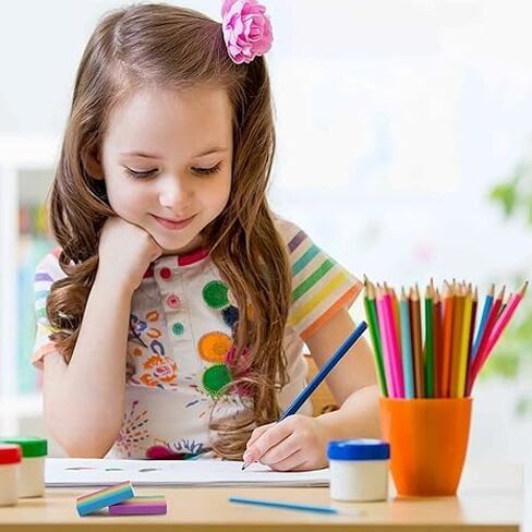 5-10PCS Rainbow Eraser, Large Rainbow Erasers Bulk for Kids, Pencil Erasers for Home Rewards, School Supplies and Gift Filling (10PC) in Saudi Arabia