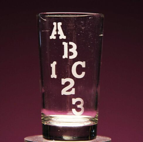 Armour Products Over N Over Glass Etching Stencil, 5-Inch by 8-Inch, Western Font in Saudi Arabia
