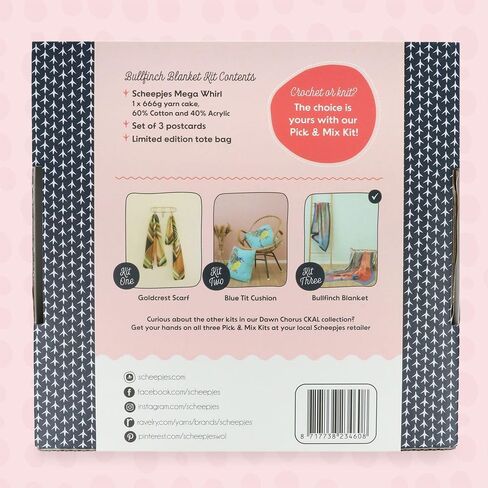 Scheepjes CKAL Bullfinch Blanket Kit - Complete Crochet and Knit Set in Saudi Arabia