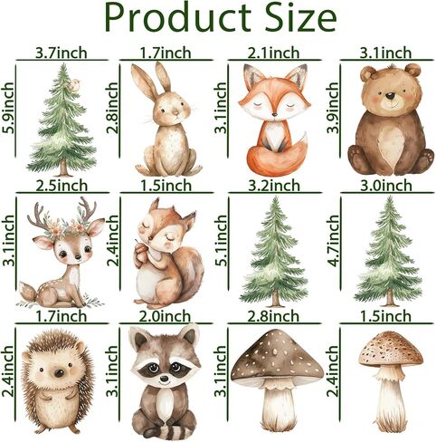Woodland Cake Toppers for Woodland Baby Shower Decorations Forest Animal Cake Decorations Birthday Party Decorations in Saudi Arabia