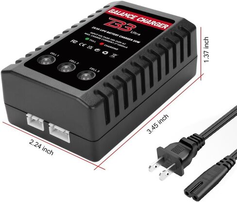شاحن بطارية ليبو 2S-3S، شاحن ميزان RC AC 7.4-11.1V نسخة مطورة شاحن سيارة RC مدمج لبطارية توصيل XHR in Kuwait