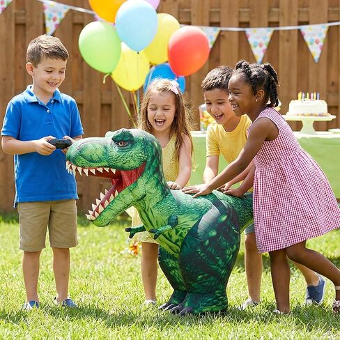 JOYIN Remote Control Inflatable Dinosaur Toy, 2.4GHz Toy with 360° Rotation& Walking, Forward & Backward, Rechargeable Electric Outside Toys for Kids Boys Age 6-12 Birthday Gifts in Saudi Arabia