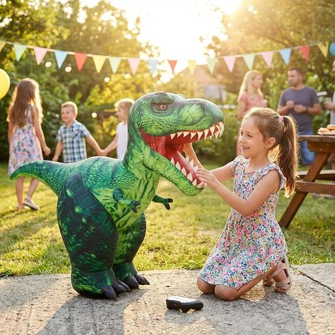 JOYIN Remote Control Inflatable Dinosaur Toy, 2.4GHz Toy with 360° Rotation& Walking, Forward & Backward, Rechargeable Electric Outside Toys for Kids Boys Age 6-12 Birthday Gifts in Saudi Arabia
