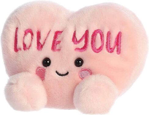 أورورا رائعتين Palm Pals Love You Candy Heart المحشوة - قطيفة موسمية ممتعة للأطفال والكبار - مثالية لتزيين الغرف وعيد الحب - وردي 5 بوصات in Saudi Arabia