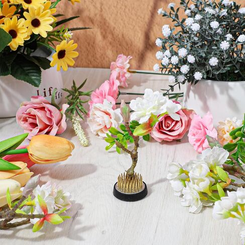 PercyEffie 8Pcs Flower Frog Round Brass Flower Arrangement Holder 1.34In Floral pins Floral Frog for Arrangements vase Frogs stem Holders Pin Holder for Ikebana Home Decoration Supplies Mini Plant in Kuwait