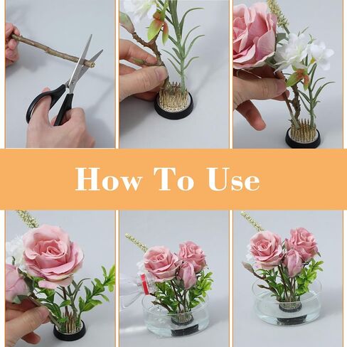 PercyEffie 8Pcs Flower Frog Round Brass Flower Arrangement Holder 1.34In Floral pins Floral Frog for Arrangements vase Frogs stem Holders Pin Holder for Ikebana Home Decoration Supplies Mini Plant in Kuwait