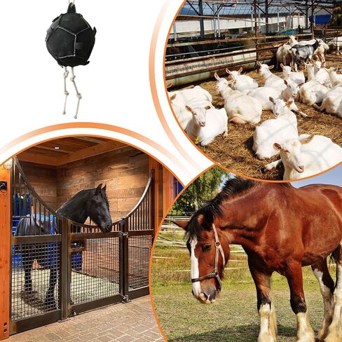 Interactive Treat Ball, Horse Feeding Toy, Adjustable Slow Feeder with Durable Design, Carrot Dispenser Pet Accessory, Equestrian Equipment with Fun Play, Farm Animal Toy for Goats Sheep in Saudi Arabia