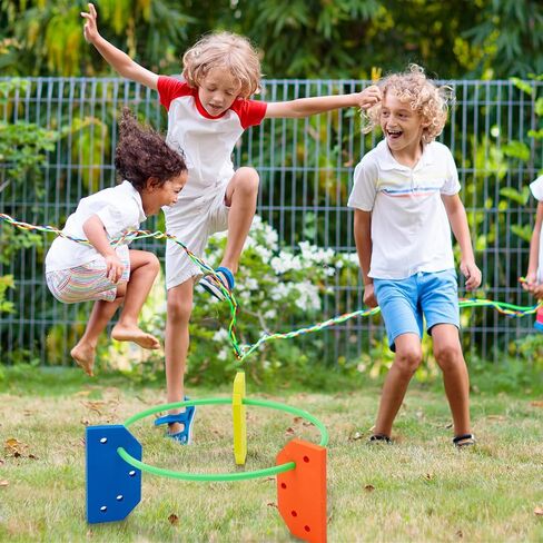 Remerry 12 Pcs Foam Hoop Holders Rainbow Sponge Hoop Holders Obstacle Course Pe Equipment for Elementary School for Children Outdoor Backyard Lawn Sports Games, with 6 Colors, Hoops Not Included in Saudi Arabia