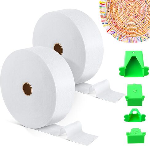 شرائط الضرب من Ceoighe Jelly Roll مع صانع الأنبوب، بكرتان بطول 100 ياردة إجماليًا، 2 1/2 بوصة من مزيج القطن لحاف اللحف والسجاد والحصير المضفر ومشاريع الخياطة DIY in Saudi Arabia