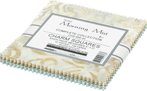 Lunn Studios Artisan Batiks Morning Mist Charm Square 42 5-inch Squares Kaufman CHS-996-42 in Saudi Arabia