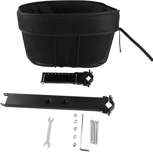 Pet Cycling Carrier Front Basket Safety Strap Comfortable Sponge Liner - Small Pets - Black (Type A) in Saudi Arabia