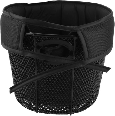 Pet Cycling Carrier Front Basket Safety Strap Comfortable Sponge Liner - Small Pets - Black (Type A) in Saudi Arabia