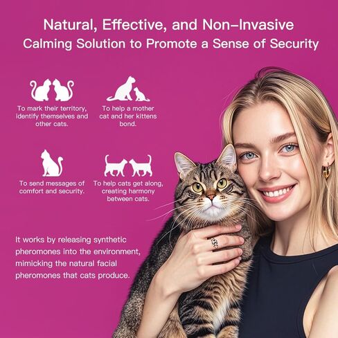 Cat Pheromones Calming Diffuser Premium Pheromone Diffuser for Cats - Cat Pheromones Diffuser - Cat Calming Diffuser - Cat Calming Pheromone Diffuser (Grey) in Saudi Arabia