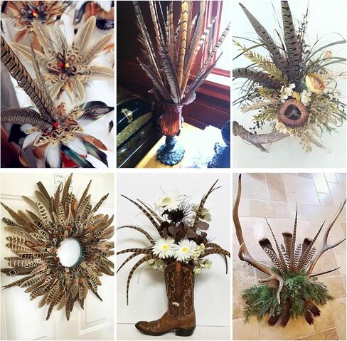 12pcs Natural Feathers Male Ringneck Pheasant Tails Feathers 10-12inch 25-30cm for Crafts Wedding Party Performance Home DIY Decoration,Male Pheasant Feathers in Saudi Arabia