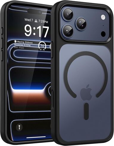 حافظة OuXul مصممة لهاتف iPhone 17 Pro Max، حافظة هاتف واقية من السيليكون السائل المقاوم للصدمات مع بطانة ناعمة مضادة للخدش من الألياف الدقيقة، غطاء هاتف نحيف للغاية للحماية من السقوط 6.9 بوصة (أسود داكن) in Saudi Arabia