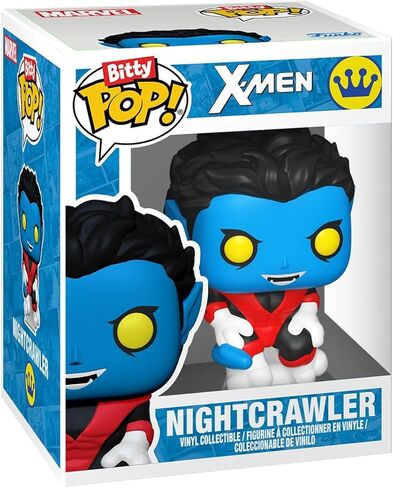 Funko Bitty Pop! X-Men: Rogue, Nightcrawler, Gambit, Storm and A Surprise Mystery Mini Figure - 0.9 Inch (2.2 Cm) Collectable - Stackable Display Shelf Included - Gift Idea - Cake Topper in Saudi Arabia