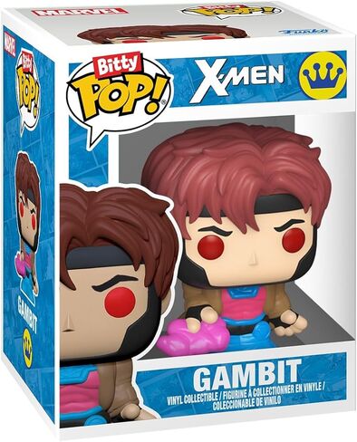 Funko Bitty Pop! X-Men: Rogue, Nightcrawler, Gambit, Storm and A Surprise Mystery Mini Figure - 0.9 Inch (2.2 Cm) Collectable - Stackable Display Shelf Included - Gift Idea - Cake Topper in Saudi Arabia