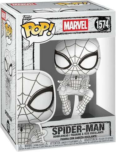 فانكو بوب! Marvel: Marvel Sketched - Spider-Man - مجسم من الفينيل قابل للتجميع - فكرة هدية - بضائع رسمية - ألعاب للأطفال والكبار - مراوح هزلية - نموذج مجسم لهواة الجمع والعرض in Saudi Arabia