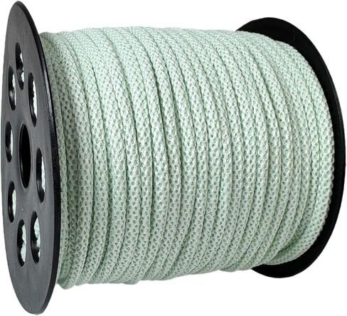 5/32 inch White Polyester Cord-4mm Braided Macrame Rope-99ft-Soft Low Elasticity Twisted String for Gift Wrapping, Drawstring Bags, Hats, Lanyards, Crochet, Hanging, Jewelry Making & DIY Crafts in Saudi Arabia