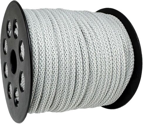 5/32 inch White Polyester Cord-4mm Braided Macrame Rope-99ft-Soft Low Elasticity Twisted String for Gift Wrapping, Drawstring Bags, Hats, Lanyards, Crochet, Hanging, Jewelry Making & DIY Crafts in Saudi Arabia