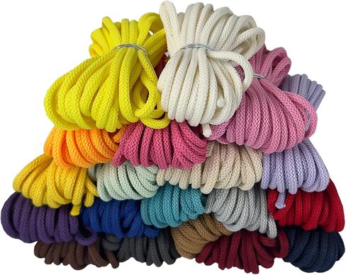 5/32 inch White Polyester Cord-4mm Braided Macrame Rope-99ft-Soft Low Elasticity Twisted String for Gift Wrapping, Drawstring Bags, Hats, Lanyards, Crochet, Hanging, Jewelry Making & DIY Crafts in Saudi Arabia