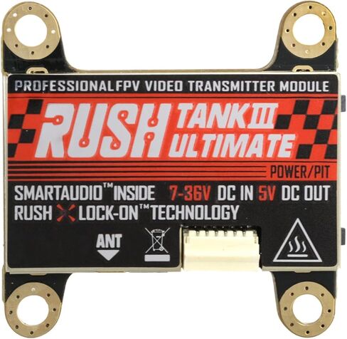 جهاز إرسال MEIVIFPV FPV VTX Rush Tank III RUSHFPV 5.8G 48CH PIT/25/200/500/800mW قابل للتحويل 30x30 لطائرة السباق بدون طيار FPV in Saudi Arabia