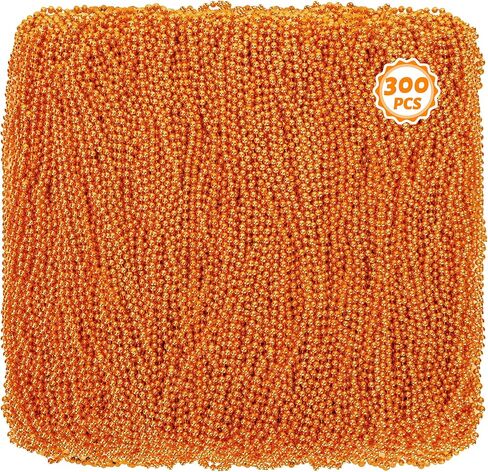 300PCS Mardi Gras Beads Bulk, Mardi Gras Beads Necklace, Parade Throw Accessories Set Decorations Party Supplies in Saudi Arabia