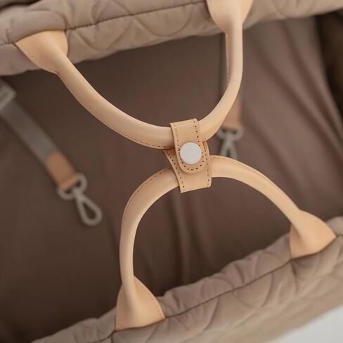 Portable Foldable Pet Carrier Bag with Car Seat Function, Quilted Travel Tote for Dogs and Cats, 17.71 x 16.92 x 13.38 Inches in Kuwait