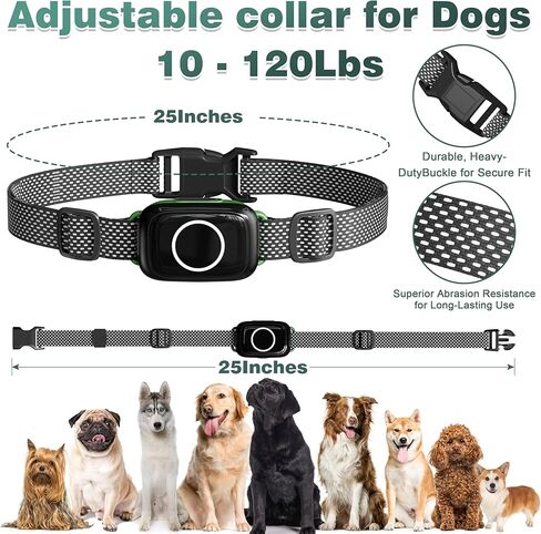 4-in-1 Wireless Dog Fence System Electric Dog Fence with Training Collar & Anti-Bark Collar, Real-Time Pet Status Display, Portable Waterproof Outdoor Pet Containment System in Kuwait