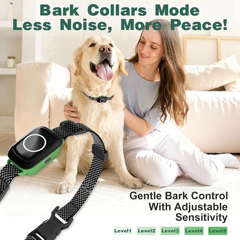 4-in-1 Wireless Dog Fence System Electric Dog Fence with Training Collar & Anti-Bark Collar, Real-Time Pet Status Display, Portable Waterproof Outdoor Pet Containment System in Kuwait