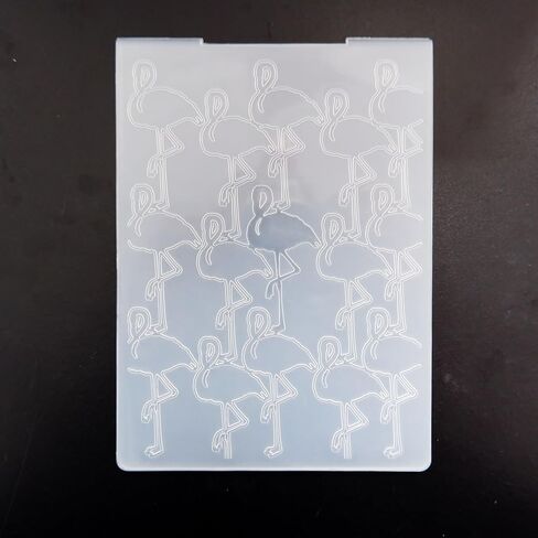 Arbuya Flamingo Birds Plastic Embossing Folders for Card Making Scrapbooking Pages Paper Crafting Clay Decoration in Saudi Arabia