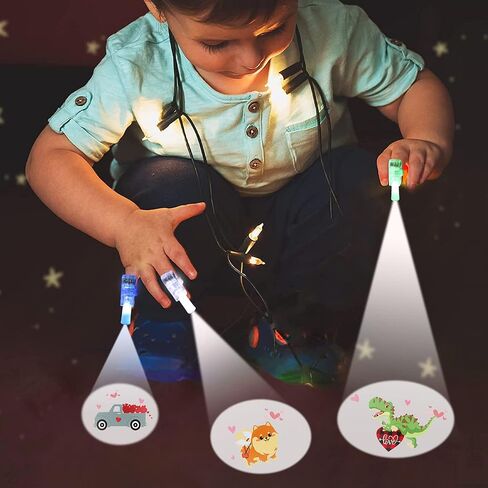 28 Pack Finger Lights Class Valentines Day Cards Gifts for Kids School Classroom Non Candy Bulk Valentines Day Treats Party Favors for Kids Boys Girls Valentines Exchange Gift Goodie Bags Stuffers in Saudi Arabia