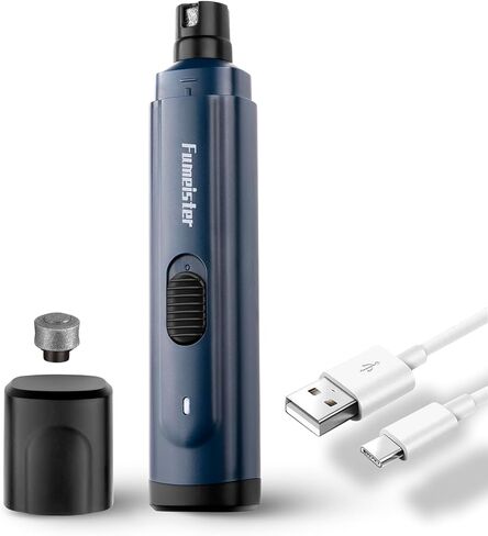 Pet Nail Grinder for Dogs - Quiet 2-Speed Type-C Rechargeable Dog Nail Trimmer, Low Noise Paw Grooming for Dogs & Cats (Blue) in Saudi Arabia