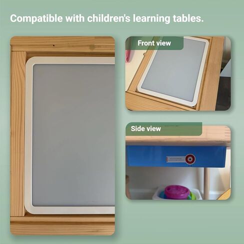 16" LED Light Table for Toddlers with 10 Brightness Levels & 3 Color Modes, Durable Portable Light Box for Kids Sensory Play, Tracing & Art, Fits IKEA Flisat Table, Ideal for Home & Classroom(Orange) in Saudi Arabia