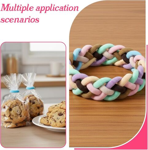 300 Pcs Dog Hair Ties, 1 Inch Nylon Seamless Hair Bands for Small Dog Puppy Girl, Yorkie, Knots, Ponytails, Mixedcolor in Kuwait