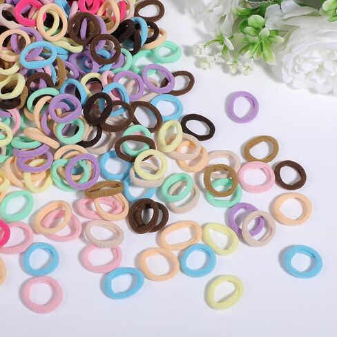 300 Pcs Dog Hair Ties, 1 Inch Nylon Seamless Hair Bands for Small Dog Puppy Girl, Yorkie, Knots, Ponytails, Mixedcolor in Kuwait