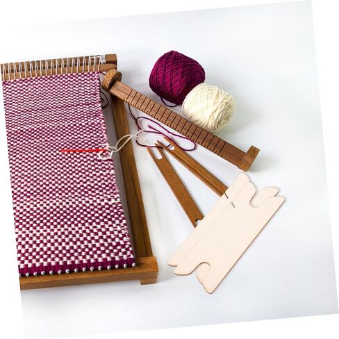 LALAFINA Wooden Weaving Shuttle 10Pcs Set Craft Tool for DIY Knitting and Handmade Weaving Projects Compact 3.11 Inch Loom Accessory for Arts and Crafts in Saudi Arabia
