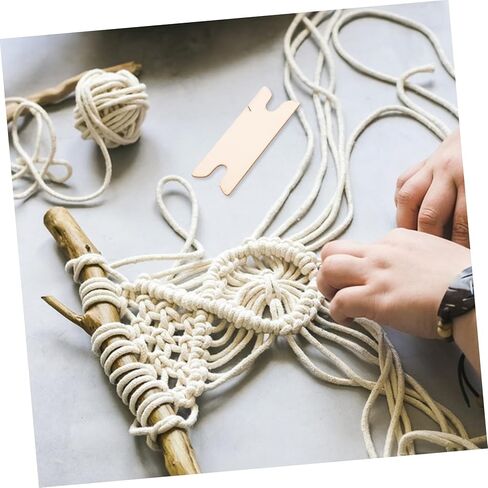 LALAFINA Wooden Weaving Shuttle 10Pcs Set Craft Tool for DIY Knitting and Handmade Weaving Projects Compact 3.11 Inch Loom Accessory for Arts and Crafts in Saudi Arabia