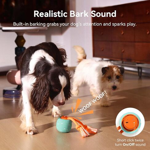 لعبة ذكية تفاعلية للكلاب، كرة شريرة رولي، تتحرك تلقائيًا، ارتداد، دوار، مادة E-TPU، كرة كلب تفاعلية نشطة متدحرجة للكلاب المتوسطة والكبيرة in Kuwait