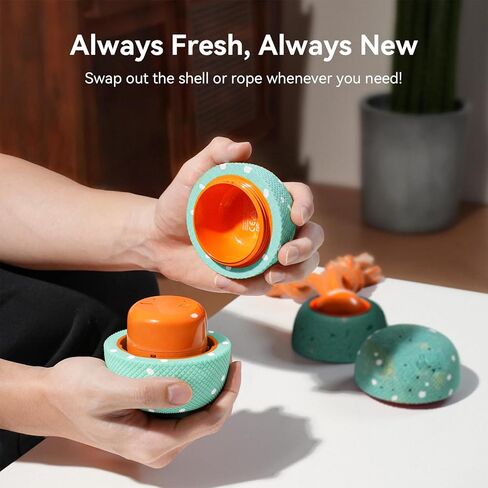 لعبة ذكية تفاعلية للكلاب، كرة شريرة رولي، تتحرك تلقائيًا، ارتداد، دوار، مادة E-TPU، كرة كلب تفاعلية نشطة متدحرجة للكلاب المتوسطة والكبيرة in Kuwait