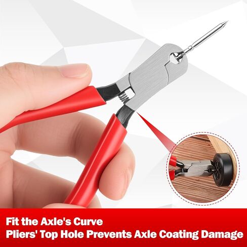 pinedash pro Pinewood Car Axle Pliers Kit - Derby Car Axle Extraction Pliers Tool, Metal Arc Head, Derby Car Accessories, Essentials for Derby Car Racing Nails in Saudi Arabia