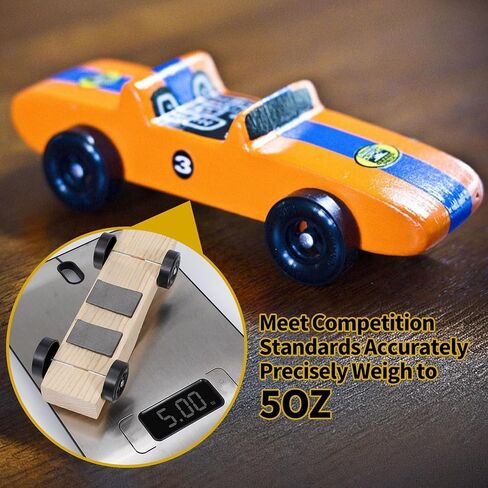 Kypikosp Pinewood Car Derby Weights - 3.5OZ Total -3OZ Pinewood Weights & 0.5OZ Graphite Powder Lubricant for Derby Car Derby Kit Wheels Axles Improve Speed, No Drilling,Easy Cut Stick-on in Saudi Arabia