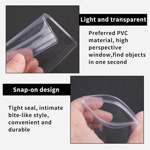 55 Pcs Small Clear PVC Jewelry Pouches, Anti Oxidation Zipper Bags, Transparent Small Plastic Jewelry Bags for Packaging Earrings NecklacesJewelry Organizer or Snacks Seeds Biscuits(2.36x3.15) in Saudi Arabia