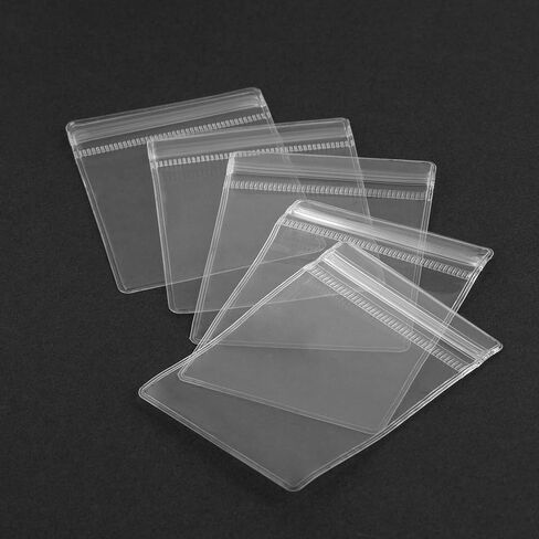 55 Pcs Small Clear PVC Jewelry Pouches, Anti Oxidation Zipper Bags, Transparent Small Plastic Jewelry Bags for Packaging Earrings NecklacesJewelry Organizer or Snacks Seeds Biscuits(2.36x3.15) in Saudi Arabia