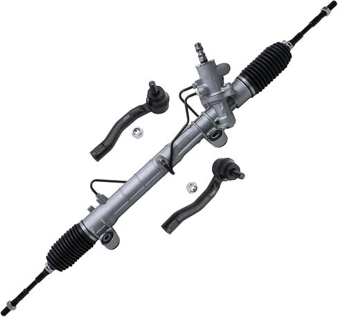 Detroit Axle - Touring Rack and Pinion Kit for 2003-2008 Toyota Corolla ، 2004 2005 2006 2007 Power Steering Rack & Pinion Assembly 2 AND OUTER ROD ANDS in Saudi Arabia