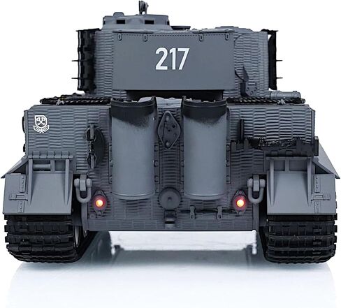 POCO DIVO German Tiger I دبابة ثقيلة، 1/24 الأشعة تحت الحمراء القتالية Panzer RTR 2.4 جيجا هرتز RC مركبة مدرعة، Taigen 3841-11-M الإصدار الأوسط القياسي بدون طلاء، نموذج عسكري للارتداد الصوتي للحرب العالمية الثانية، رمادي in Kuwait