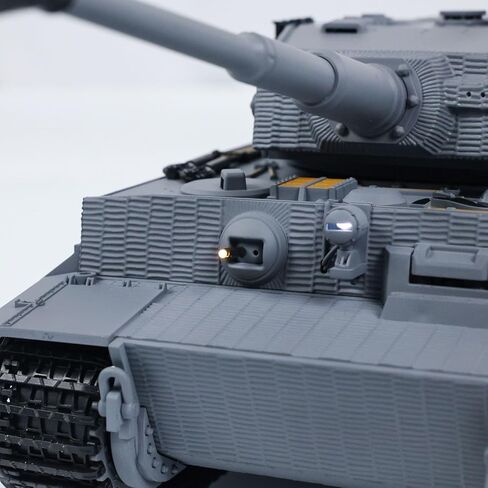 POCO DIVO German Tiger I دبابة ثقيلة، 1/24 الأشعة تحت الحمراء القتالية Panzer RTR 2.4 جيجا هرتز RC مركبة مدرعة، Taigen 3841-11-M الإصدار الأوسط القياسي بدون طلاء، نموذج عسكري للارتداد الصوتي للحرب العالمية الثانية، رمادي in Kuwait