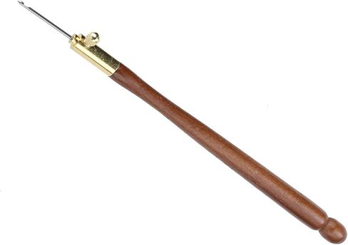 3 قطع من أدوات تامبور من Kodrily، خطافات كروشيه مطرزة بمقبض خشبي من الفولاذ المقاوم للصدأ مع 9 إبر، مجموعة خطافات تامبور، أداة خياطة يدوية بخطاف تامبور فرنسي للترتر والخرز in Kuwait