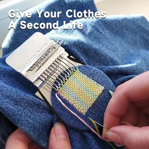 New Knit Patch Kit-Knits Patchs Mending 2.0 Kits, Worn Spots, Mini Portable Patch Set for Beginners and Craft Enthusiasts, and Stubborn Stains Into Beautiful.(14 Hooks) in Kuwait